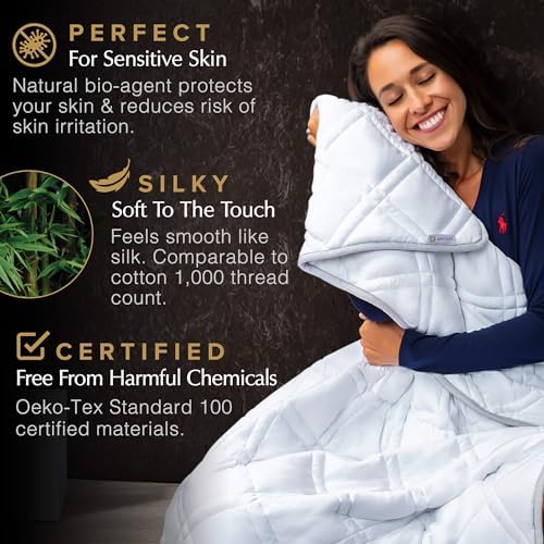 Aricove King Size Weighted Blanket, 22lbs, Cooling Weighted Blankets