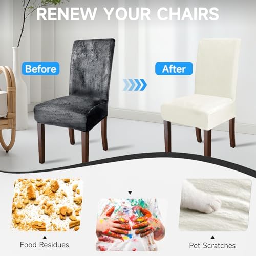 Velvet Dining Room Chair Covers Washable Dining Chairs Covers Stretch