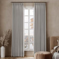 Drapifytex 56W x 108L Pinch Pleat Linen Blend Curtain 1 Panel Lined