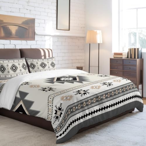 Boho Full Duvet Cover Set - 4 Pcs Comforter Cover Bedding Sets with