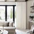 120 Inches Long 60 Inch Width Pleated Curtains Natural Cream 60x120