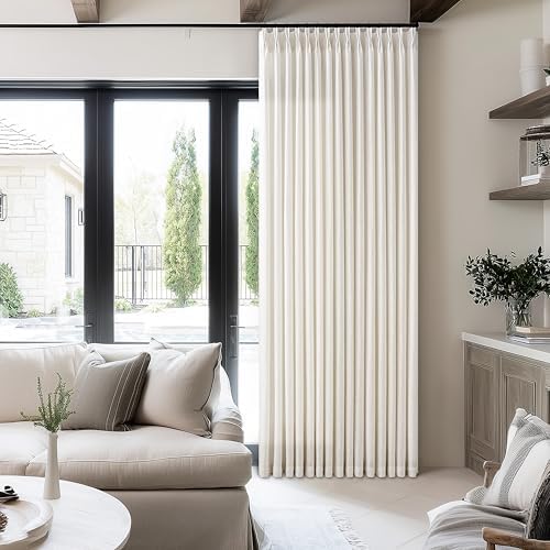 120 Inches Long 60 Inch Width Pleated Curtains Natural Cream 60x120