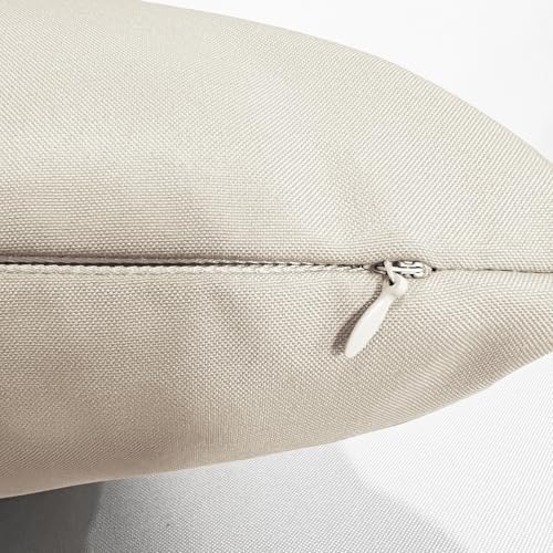 Outdoor Waterproof Pillow Covers 18x18 Set of 2 Decorative Patio