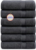 KAHAF COLLECTION 100% Cotton Bath Towels, 24x48 Pack of 6 Towels