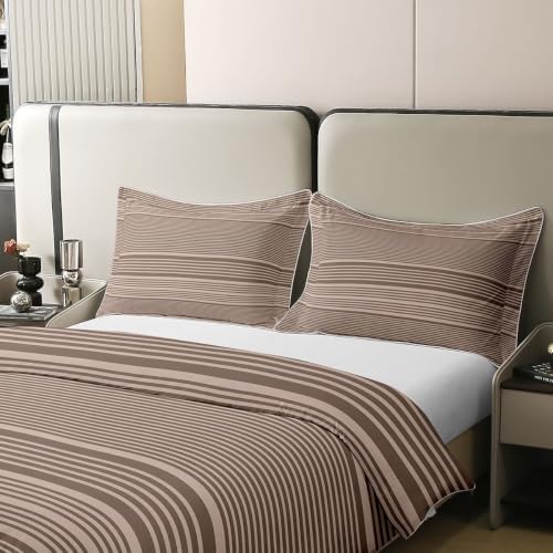 Erosebridal Khaki and Beige 100% Cotton Duvet Cover King Size|Vintage