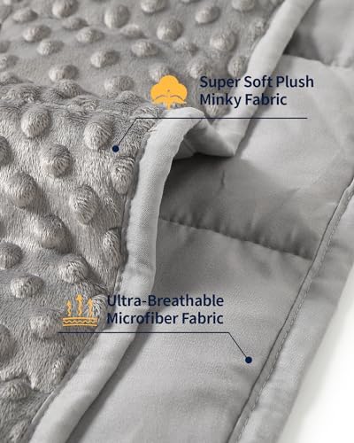 Mr. Sandman Weighted Blanket for Adults, Queen Size 20 lbs