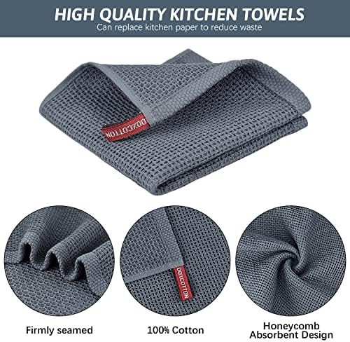 Nialnant 12 Pack Dish Towels,100% Cotton Kitchen Towels,Soft and
