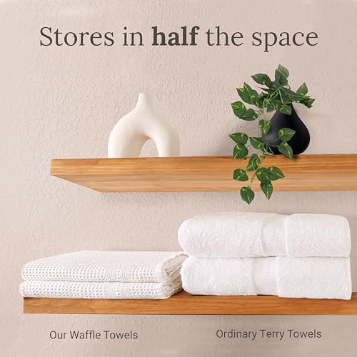 GILDEN TREE Waffle Hand Towels for Bathroom Quick Dry Towel Super