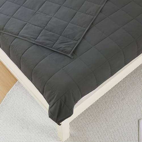 Weighted Blanket 5lbs 40"x60" Cooling for Adult All-Season Soft Grey