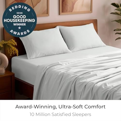 Mellanni Iconic 4-Piece Bed Sheet Set, 16" Deep Pocket (Full, Ivory)