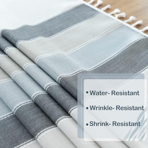 Laolitou Rustic Tablecloth Cotton Linen Waterproof Tablecloths Burlap