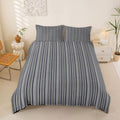 Erosebridal Gray Stripes King Duvet Cover | Men Women Kids Simple