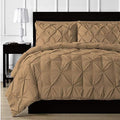 LinenEra 1 Piece Cotton with Zipper Colser Pinch Pleated Duvet Cover