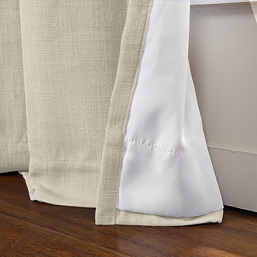 Drapifytex Antique Bronze Grommet Room Darkening Linen Curtains
