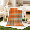 Vintage Style Double-Sided Sherpa Plush Throw Blanket 60”x 80”