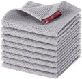 joybest Cotton Kitchen Dish Cloths, 8-Pack Waffle Weave Ultra Soft