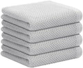 Mordimy 100% Cotton Waffle Weave Kitchen Towels 4-Pack, Gray