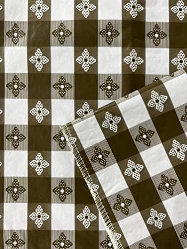 Blue Hill Rectangular Taupe/Grey Tablecloth - 52"x70" - Polyester
