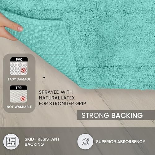 Home Weavers 100% Cotton Tufted Waterford Collection, Extra Soft and