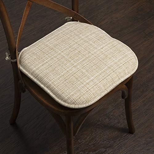 Sweet Home Collection Chair Cushion Memory Foam Pads with Ties