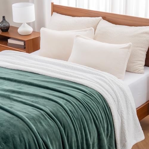 Berkshire Blanket-Sherpa Fleece Blanket, Warm and Soft Loftmink