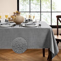 Elrene Home Fashions Laurel Solid Texture Water and Stain Resistant