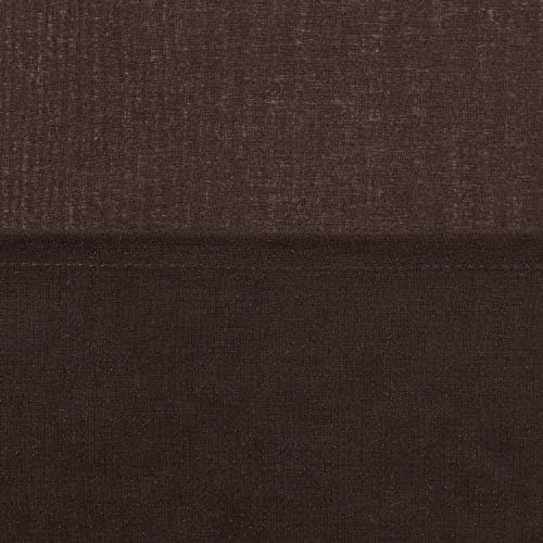 DWCN Brown Sheer Curtains Linen Look Semi Transparent Voile Grommet