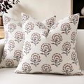Buenohuas Farmhouse Decorative Pillow Covers 18x18 Set of 2, Vintage