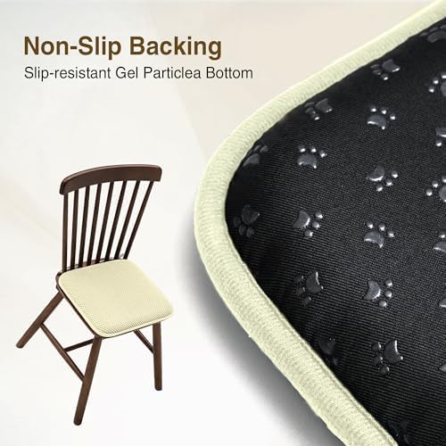 puredown® Chair Cushions for Dining Chairs, Set of 2 Memory Foam Seat