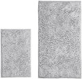 Light Gray 2 Pieces Bathroom Rugs, Ultra Soft Non Slip Absorbent