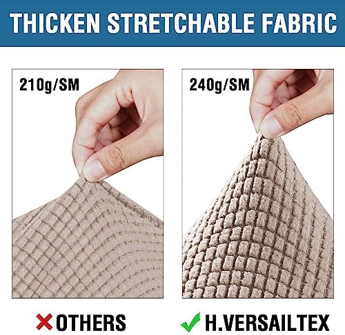 H.VERSAILTEX 4 Piece Stretch Sofa Covers for 3 Cushion Couch Covers