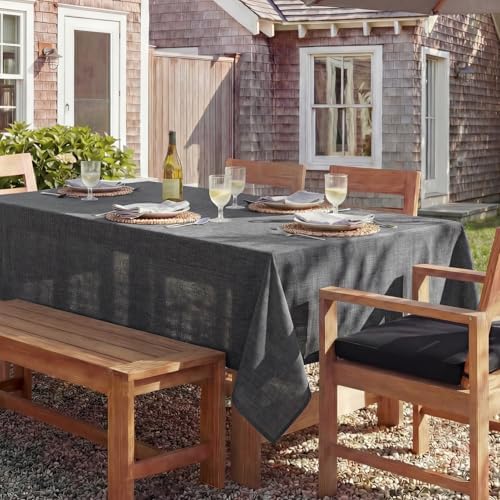 NOVILYS Rectangle Tablecloth with Linen Textured, 60 x 120 Inch