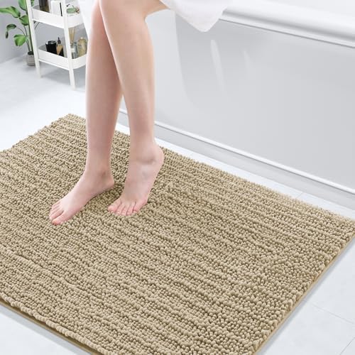 Arotive Luxury Chenille Bathroom Set, Bath Rug (44" x 32") and