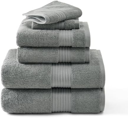 Town & Country Everyday 6-Piece Assorted Solid Dobby Border Set