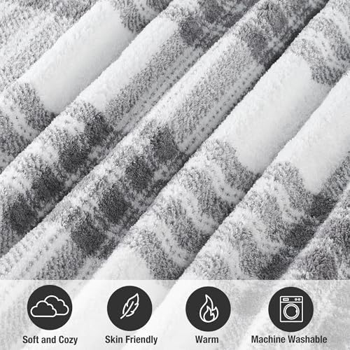 Reversible Soft Sherpa Throw Blanket - Cute and Cozy Thick Throw for