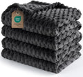 Ultra Soft Flannel Fleece Blanket King Size, 3D Jacquard Lightweight
