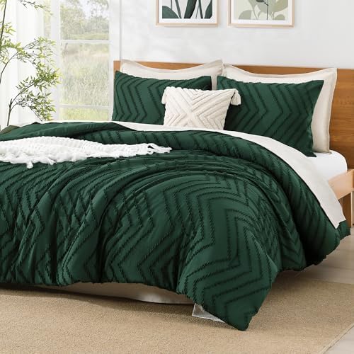 Litanika Super King Plus Comforter Set, 3 Pcs Boho Tufted Bedding Set