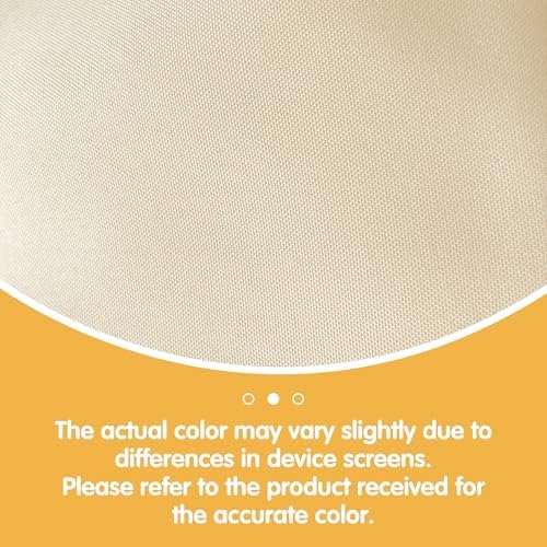 BRILLMAX 6 Pack Beige Round Tablecloths 70 Inch for 30"-48" Tables