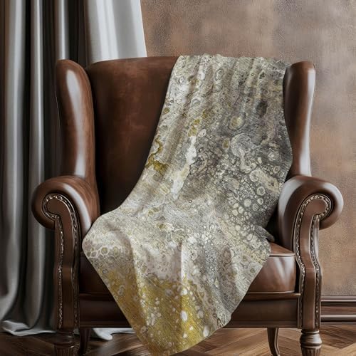 Addison Rugs ASB588 Taupe 50" x 70" Oversized Sherpa Throw Blanket