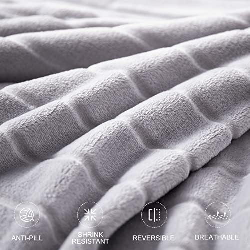 Bertte Plush Throw Blanket Super Soft Fuzzy Warm Blanket | 330 GSM