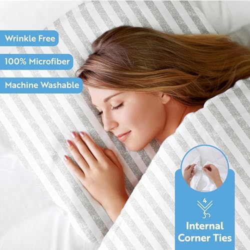 Linen Market Twin Duvet Cover for Twin (Light Gray) - Experience