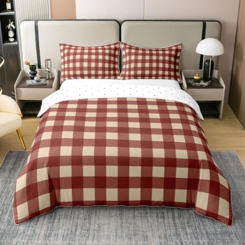 Castle Fairy Geometric Grid Girls Bedding Set Twin Size 100% Cotton