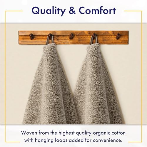 Luxury 100% GOTS Certified Organic Cotton XL Bath Sheet Set of 2