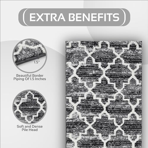 Better Trends Savio Collection 20" x 60" Runner, Non Slip Bath Mat &