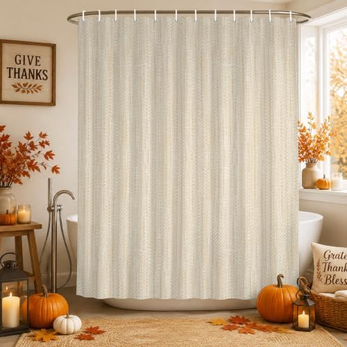 Modern Boho Shower Curtain, Stall Bathroom Curtains for Bathtub, Solid