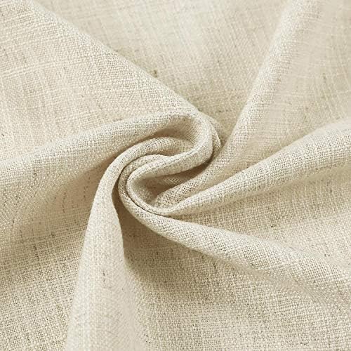 Macochico Faux Linen Curtain for Bedroom 50 W x 84 L Inch Drapes Panel