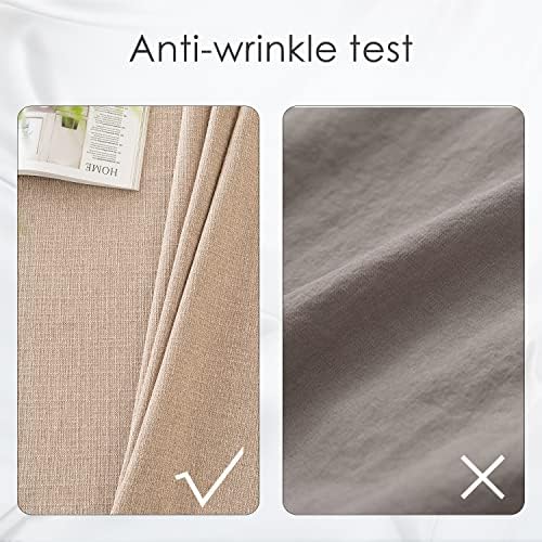BALCONY & FALCON Rectangle Table Cloth Waterproof Beige 70"x55"