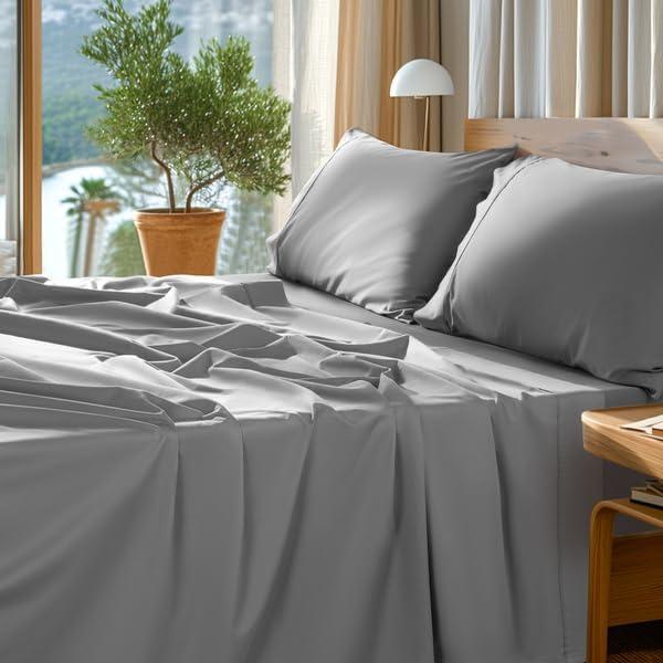 SONORO KATE 1000 Series 100% Egyptian Cotton King Sheet Set,4 Pieces
