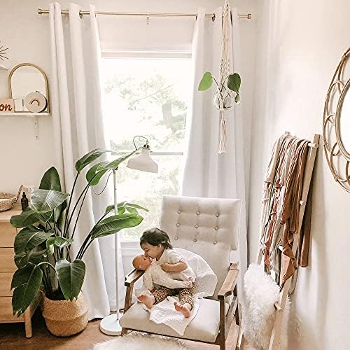 NICETOWN White Blackout Curtains for Bedroom 52" Wide x 108" Long 2