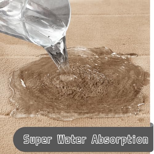 Yimobra 2 Pieces Memory Foam Bathroom Mat Set, Non Slip - Super Water